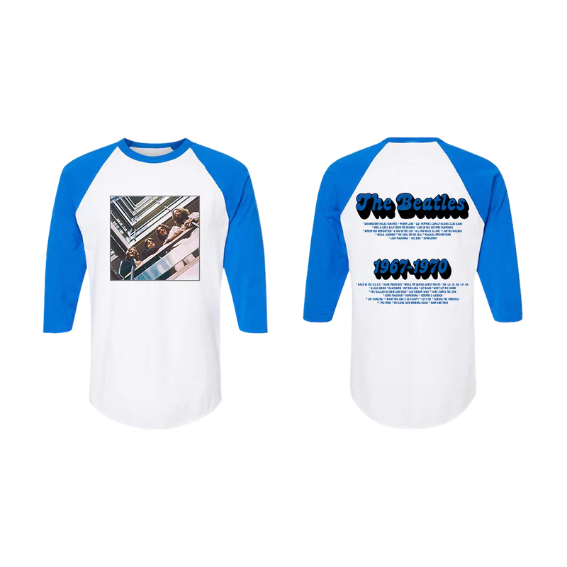 Blue Album Raglan T-Shirt - Image 3