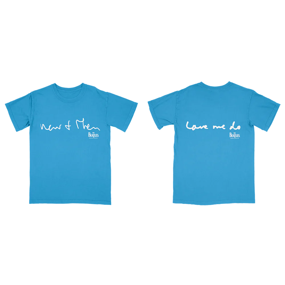 Now and Then / Love Me Do Blue T-Shirt - Image 3