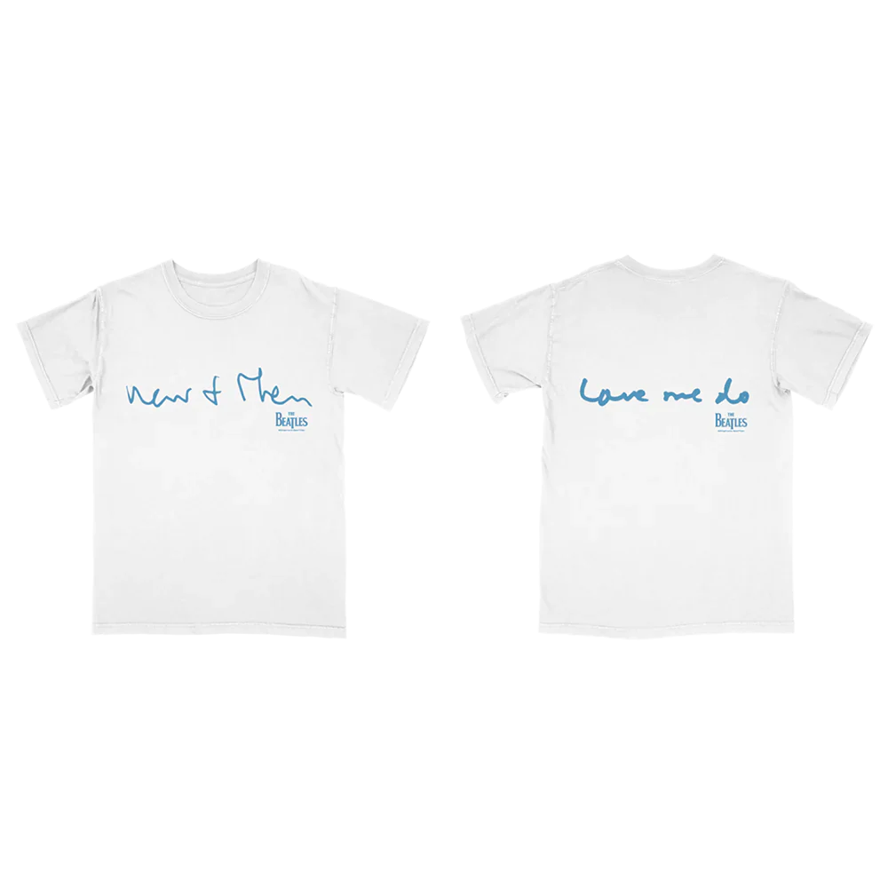 Now and Then / Love Me Do White T-Shirt - Image 3