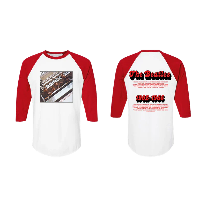 Red Album Raglan T-Shirt - Image 3
