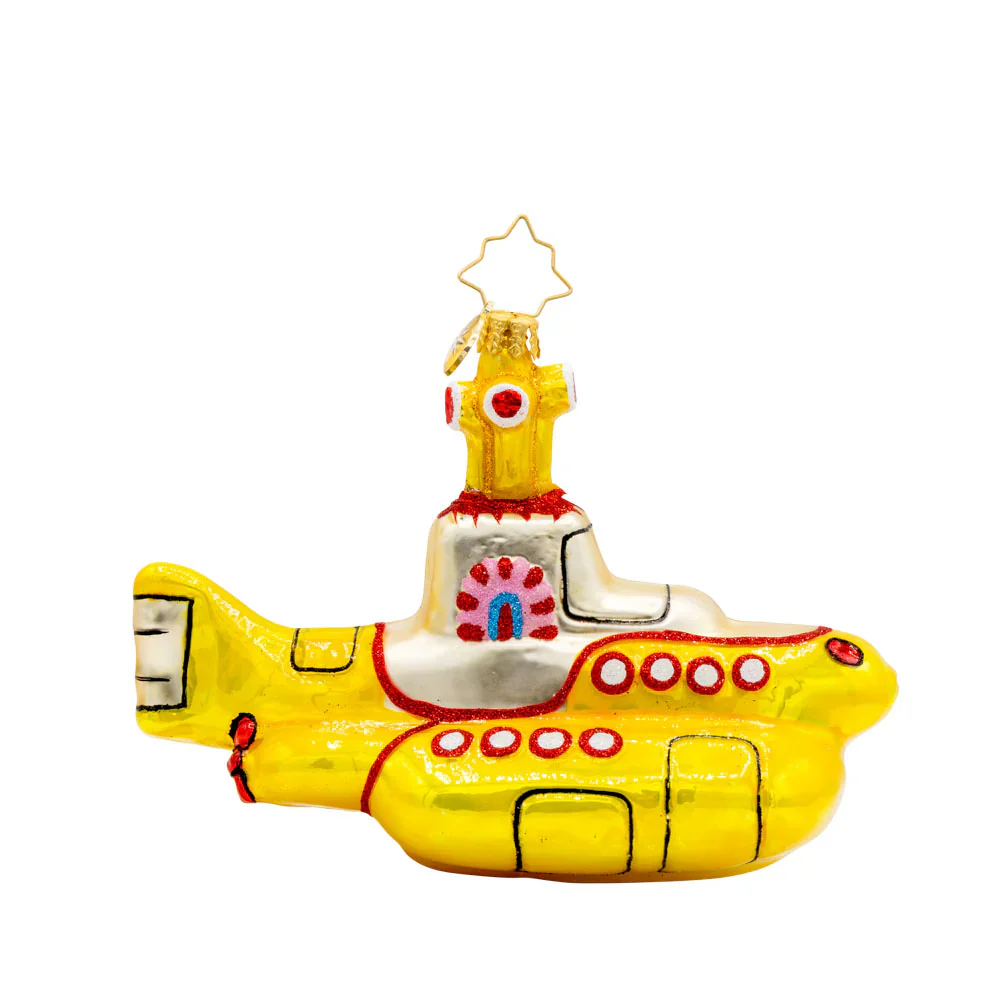 The Beatles x Radko All You Need is This Yellow Submarine Ornament - Image 3
